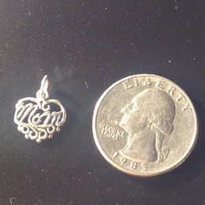 "Mom" Heart Charm